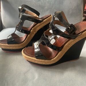 Black Platform Wedges